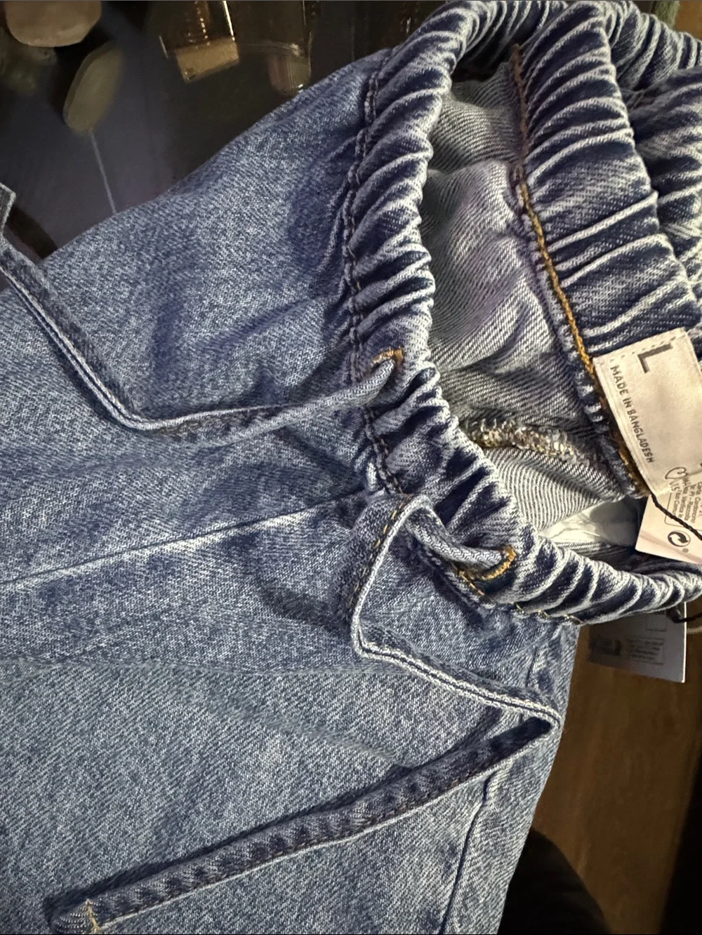 Women’s Blue Denim Jogger Jeans - Picture 6 of 8